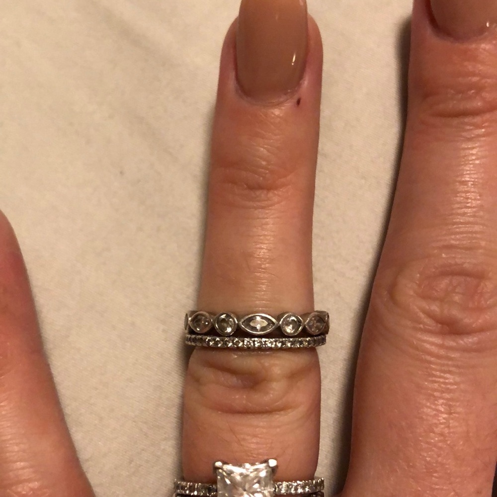 Sterling silver rings (2)